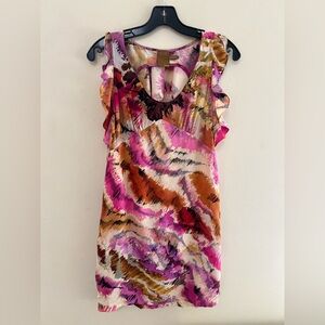 Ali Ro Vibrant Multicolor Sleeveless Dress size 2